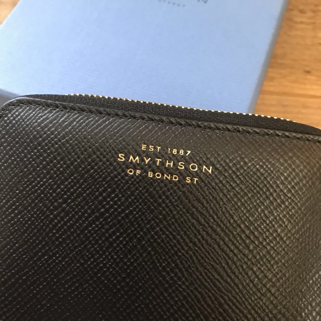 Smythson(スマイソン)の値下げ✨ 新品 定価3.5万 Smython (スマイソン) ミニ財布 レディースのファッション小物(財布)の商品写真