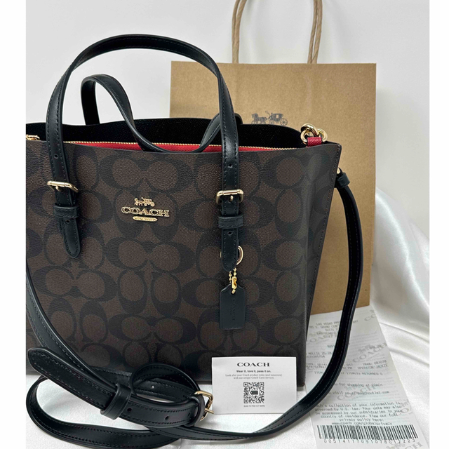 新品　未使用　Coach MOLLIE 25 IN SIGNATURE モリー