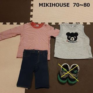 ミキハウス(mikihouse)のミキハウス　70～80 トップス　パンツ セット(Ｔシャツ)