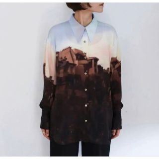 アレッジ(ALLEGE)の【Allege】22aw Print Shirt Blue(シャツ/ブラウス(長袖/七分))