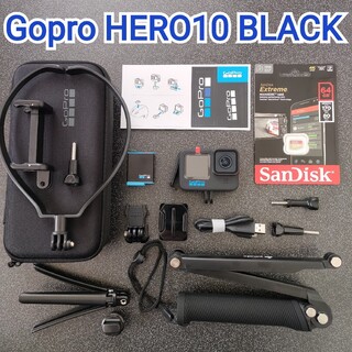 ゴープロ(GoPro)の【未使用・お得セット】GoPro HERO10 BLACK☆SD付(ビデオカメラ)