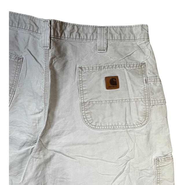 carhartt(カーハート)のカーハート　メキシコ製　短パン　コットン100% 革パッチ　ビッグサイズ メンズのパンツ(ショートパンツ)の商品写真