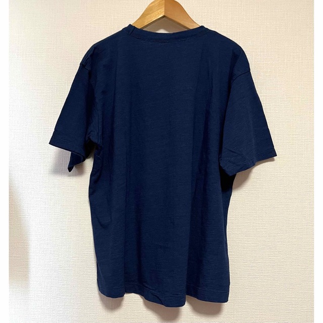 未使用タグ付き　45R プリントTシャツ　インディゴ