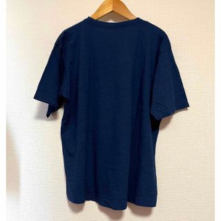 未使用タグ付き　45R プリントTシャツ　インディゴ