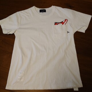 【送料無料】サプールポケットキックス Tシャツ ホワイト  Ｌ SAPEur(Tシャツ/カットソー(半袖/袖なし))