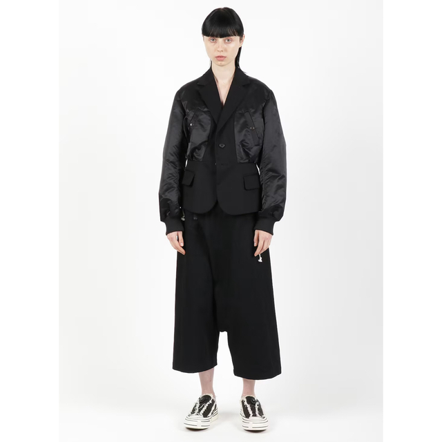 REGULATION Yohji Yamamoto異素材コンビネーションブルゾン 多様な www