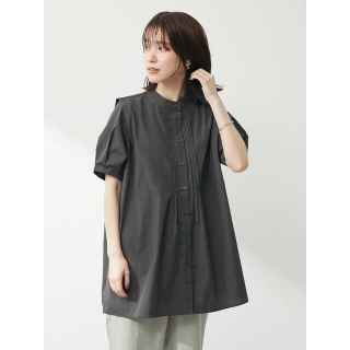 ショコラフィネローブ(chocol raffine robe)のchocol raffine robe フロントピンタックチュニック(シャツ/ブラウス(長袖/七分))