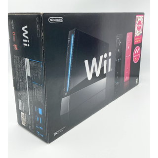 アウィーエフ(AuieF)の中古 Wii 本体 クロ Wiiリモコンプラス2個、Wiiパーティ同梱(家庭用ゲーム機本体)