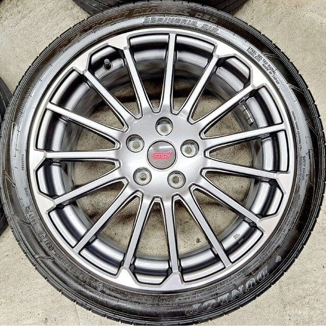 極上品】スバル レヴォーグ STIスポーツ 純正 ホイールタイヤ 7.5J