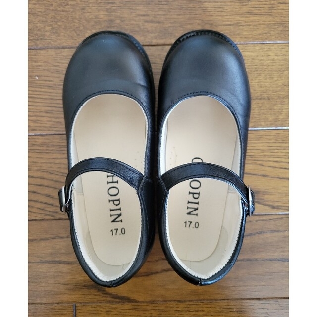 フォーマルストラップシューズ　17.0cm　女の子　ブラック キッズ/ベビー/マタニティのキッズ靴/シューズ(15cm~)(フォーマルシューズ)の商品写真