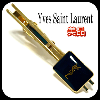 イヴサンローラン(Yves Saint Laurent)の美品✨  ネクタイピン  イヴサンローラン  ブラック×ゴールド  お洒落!!✨(ネクタイピン)