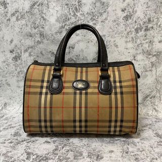 バーバリー(BURBERRY)のバーバリーズ Burberrys ボストンバッグノバチェック キャンバス レザー(ボストンバッグ)