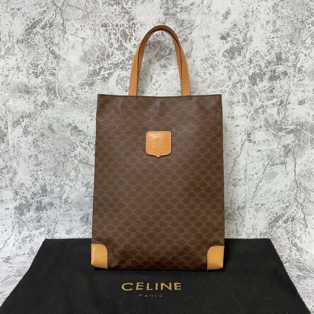 美品 CELINE セリーヌ ミニ ハンドーバッグ マカダム トリオンフ レザー