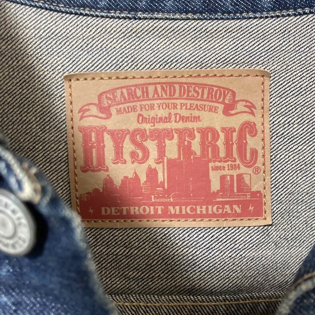 HYSTERIC GLAMOUR(ヒステリックグラマー)のhysteric glamor デニムジャケット メンズのジャケット/アウター(Gジャン/デニムジャケット)の商品写真