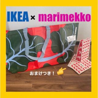 マリメッコ(marimekko)のIKEA×marimekko 限定ショッパー+おまけつき！ (エコバッグ)