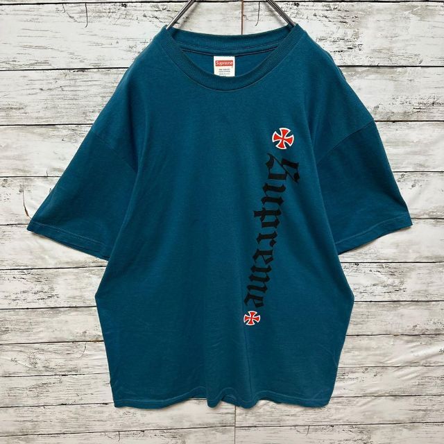 【限定コラボ】シュプリーム×インディペンデント☆ビッグロゴ半袖Tシャツ入手困難