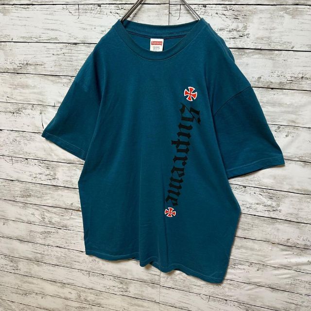 【限定コラボ】シュプリーム×インディペンデント☆ビッグロゴ半袖Tシャツ入手困難