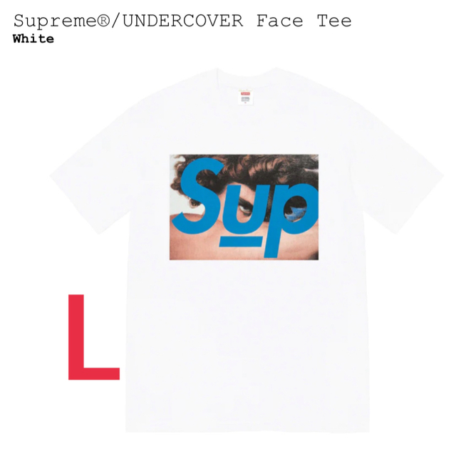 L Supreme®/UNDERCOVER Face Tee White もらって嬉しい出産祝い www