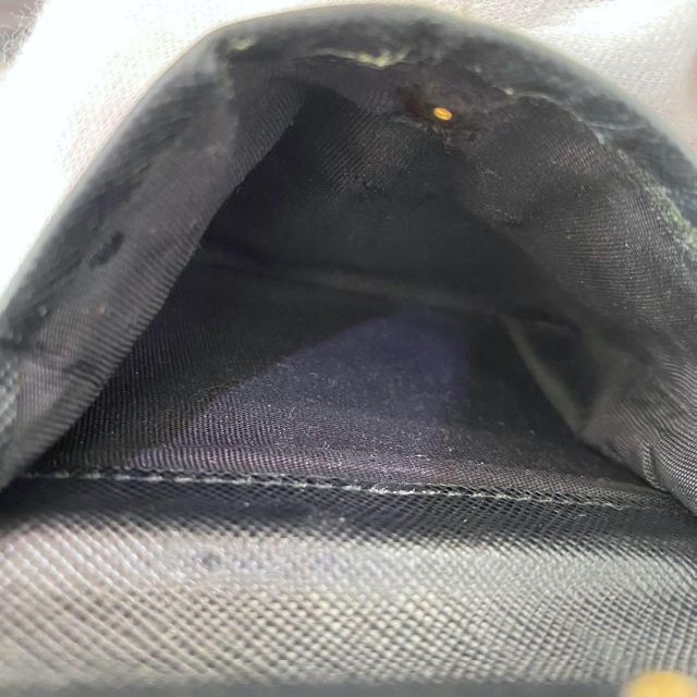 PRADA(プラダ)のPRADA プラダ 二つ折り財布 財布 ブラック サフィアーノ レザー レディースのファッション小物(財布)の商品写真