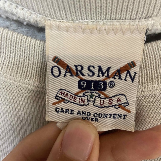 【USA製】OARSMAN 913 古着 スウェット AIR FORCE メンズのトップス(スウェット)の商品写真