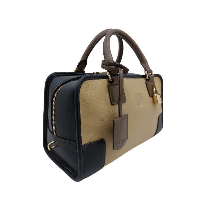 極美品！LOEWE【ロエベ】アマソナ 28 レザー ハンドバッグ トリコロール