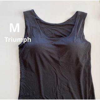 トリンプ(Triumph)のトリンプ  Mサイズ　ブラック　タンクトップブラ　リラックスブラ　ノンワイヤー(タンクトップ)