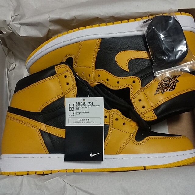 Jordan Brand（NIKE）(ジョーダン)のNIKE AIR JORDAN 1 HIGH OG POLLEN メンズの靴/シューズ(スニーカー)の商品写真