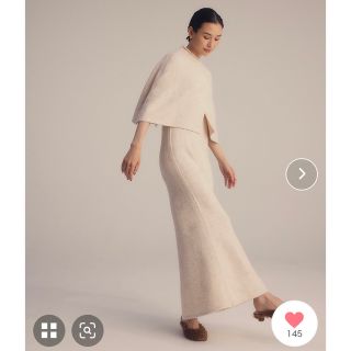 トゥデイフル(TODAYFUL)のRANDEBOO 2way knit cape dress(ロングワンピース/マキシワンピース)