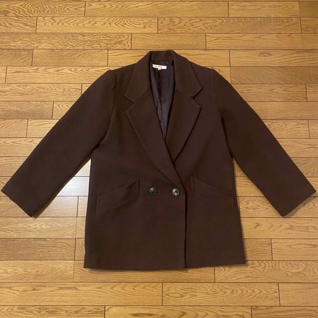 moussy MIDDLE LENGTH CHECK コート ブラウン サイズ2