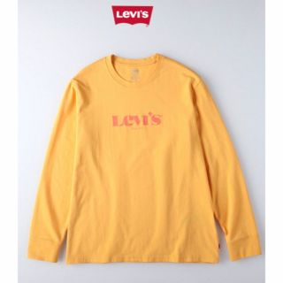 リーバイス(Levi's)の【Levi's／リーバイス】長袖Tシャツ／ロンT／カットソー・メンズL相当・黄色(Tシャツ/カットソー(半袖/袖なし))