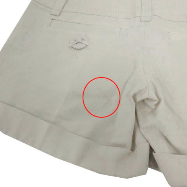 JILLSTUART(ジルスチュアート)のジルスチュアート パンツ ショートパンツ 裾ダブル 日本製 ライトベージュ 0 レディースのパンツ(ショートパンツ)の商品写真