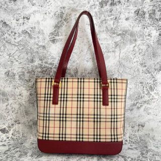 BURBERRY - バーバリー Burberry トートバッグ ノバチェック レザー