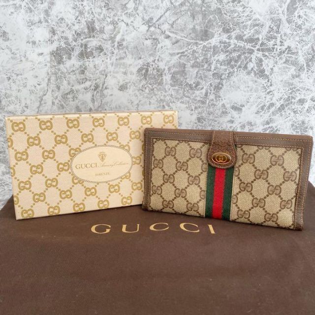 Gucci - GUCCI グッチ GG柄 長財布 キャンバス 二つ折りの通販 by Bee