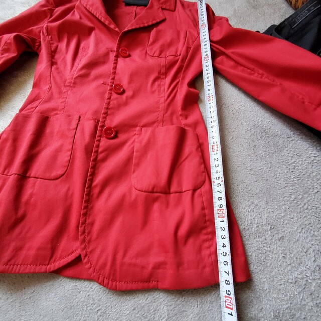 PRADA(プラダ)のPRADA ストレッチジャケット赤色 レディースのジャケット/アウター(テーラードジャケット)の商品写真
