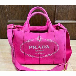 プラダ(PRADA)のプラダ 2Way ショルダーバッグ ハンドバッグ PEONIA 1BG439(ハンドバッグ)