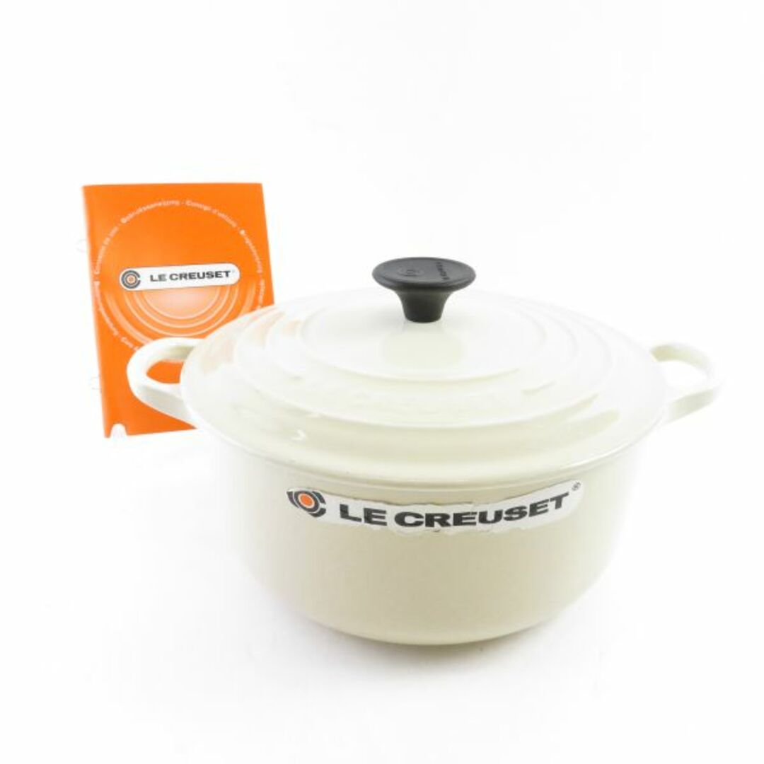 インテリア/住まい/日用品美品 Le Creuset ルクルーゼ ココットロンド 両手鍋 1点 20cm SC6406K