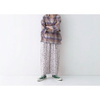 ネストローブ(nest Robe)の値下げ☆します！CONFECT  リネンチェック7分袖 シャツ(シャツ/ブラウス(長袖/七分))