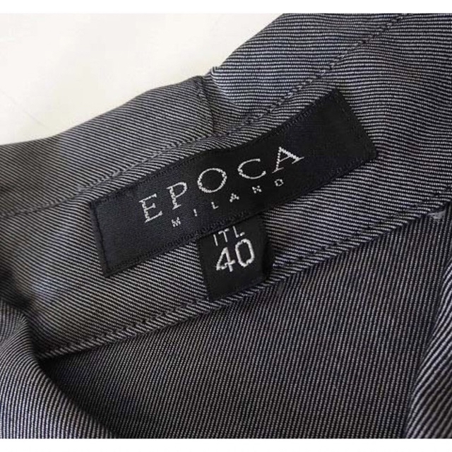 EPOCA(エポカ)のEPOCA・エポカ・シャツ・シルク×コットン・光沢・４０・美品 レディースのトップス(シャツ/ブラウス(長袖/七分))の商品写真