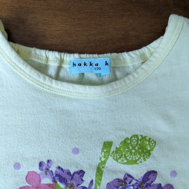 hakka kids(ハッカキッズ)のhakka kids 130 Ｔシャツ　イエロー キッズ/ベビー/マタニティのキッズ服女の子用(90cm~)(Tシャツ/カットソー)の商品写真