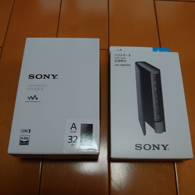 中古美品] ウォークマン NW-A306 32GB グレー 純正ケース付き 100