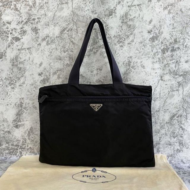 PRADA プラダ トートバッグ ナイロン ブラック本革ナイロン付属品