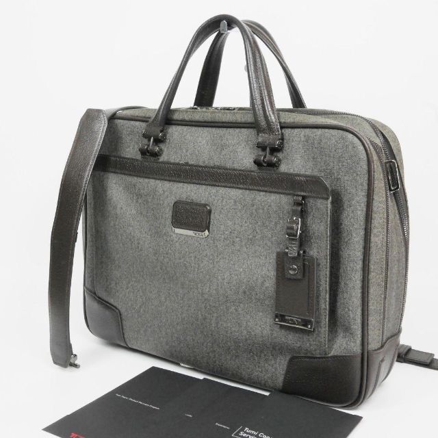 TUMI トゥミ アンソニア ブリーフ コーテッド レザー ビジネスバッグ-