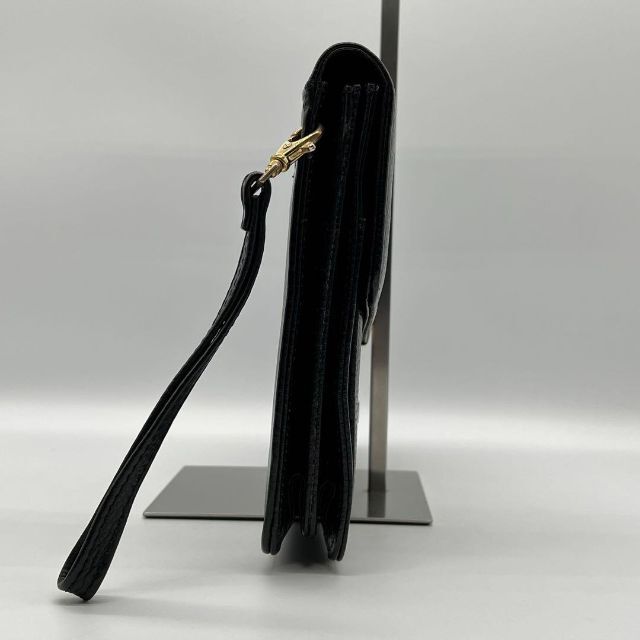 ✨️美品✨️ダンヒル レザー クラッチバッグ セカンドバッグ ダイヤルロック 【お買得!】 3640円引き dunhill ゴールド金具 ダイヤルロック式 セカンドバッグ 0908