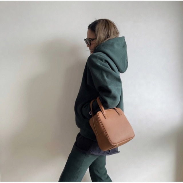 chiiiibag スクエアボストン brown チーバッグ - ショルダーバッグ