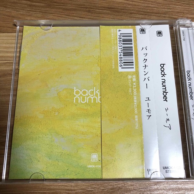 back number ユーモア　アルバム　CD レンタル落ち　レンタルアップ エンタメ/ホビーのCD(ポップス/ロック(邦楽))の商品写真