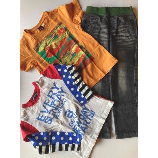 リトルベアークラブ(LITTLE BEAR CLUB)のキッズ110㎝Ｔシャツ&デニムセット(Tシャツ/カットソー)