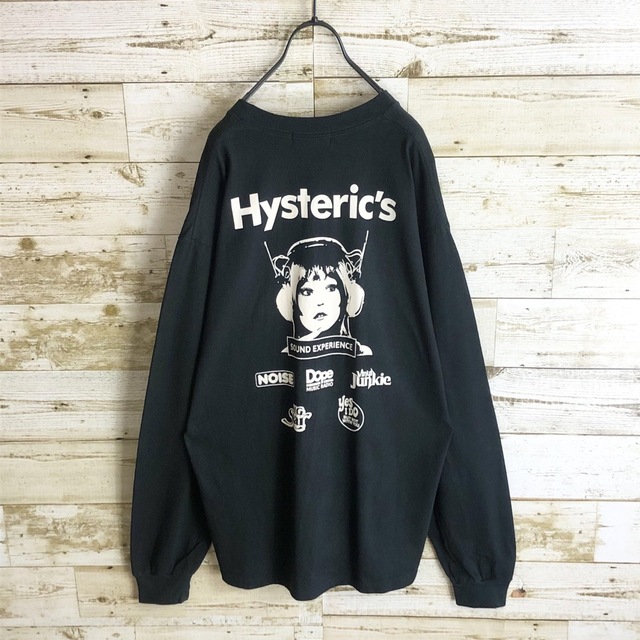 HYSTERIC GLAMOUR(ヒステリックグラマー)のhystericglamour ヒステリックグラマー ロング tシャツ ロゴ入り メンズのトップス(Tシャツ/カットソー(半袖/袖なし))の商品写真