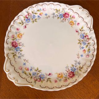 ロイヤルアルバート(ROYAL ALBERT)の【英国ビンテージ】ロイヤルアルバート★ジュビリーローズ★手付きプレート(食器)