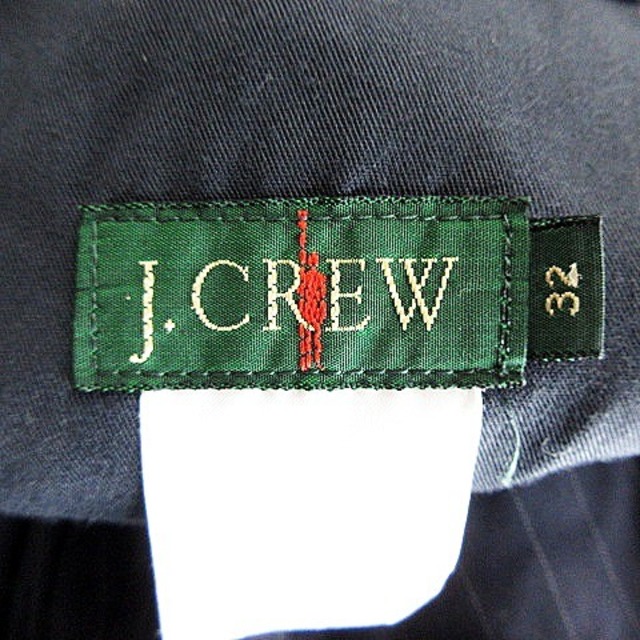 J.Crew(ジェイクルー)のジェイクルー パンツ スラックス フライフロント 薄手 ストライプ 32 紺 レディースのパンツ(その他)の商品写真