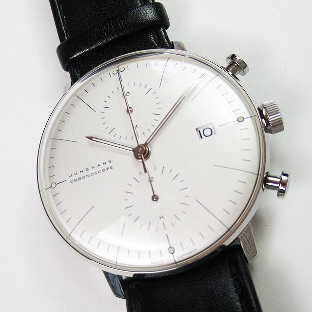 新品☆JUNGHANS(ユンハンス)MAXbill 自動巻きクロノグラフ腕時計